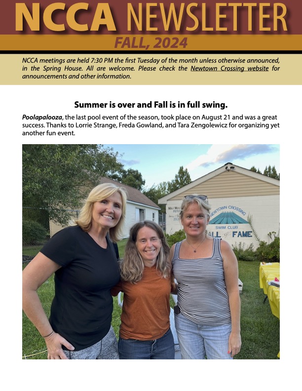 fall newsletter